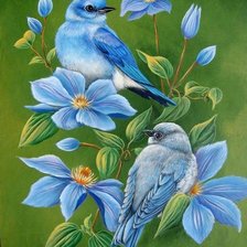 Схема вышивки «Пташки»