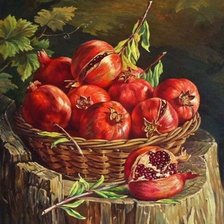 Схема вышивки «гранаты»