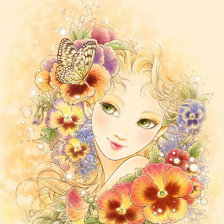 Схема вышивки «Дева»