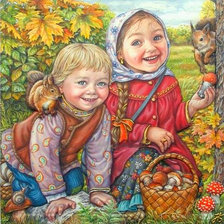 Схема вышивки «дети»