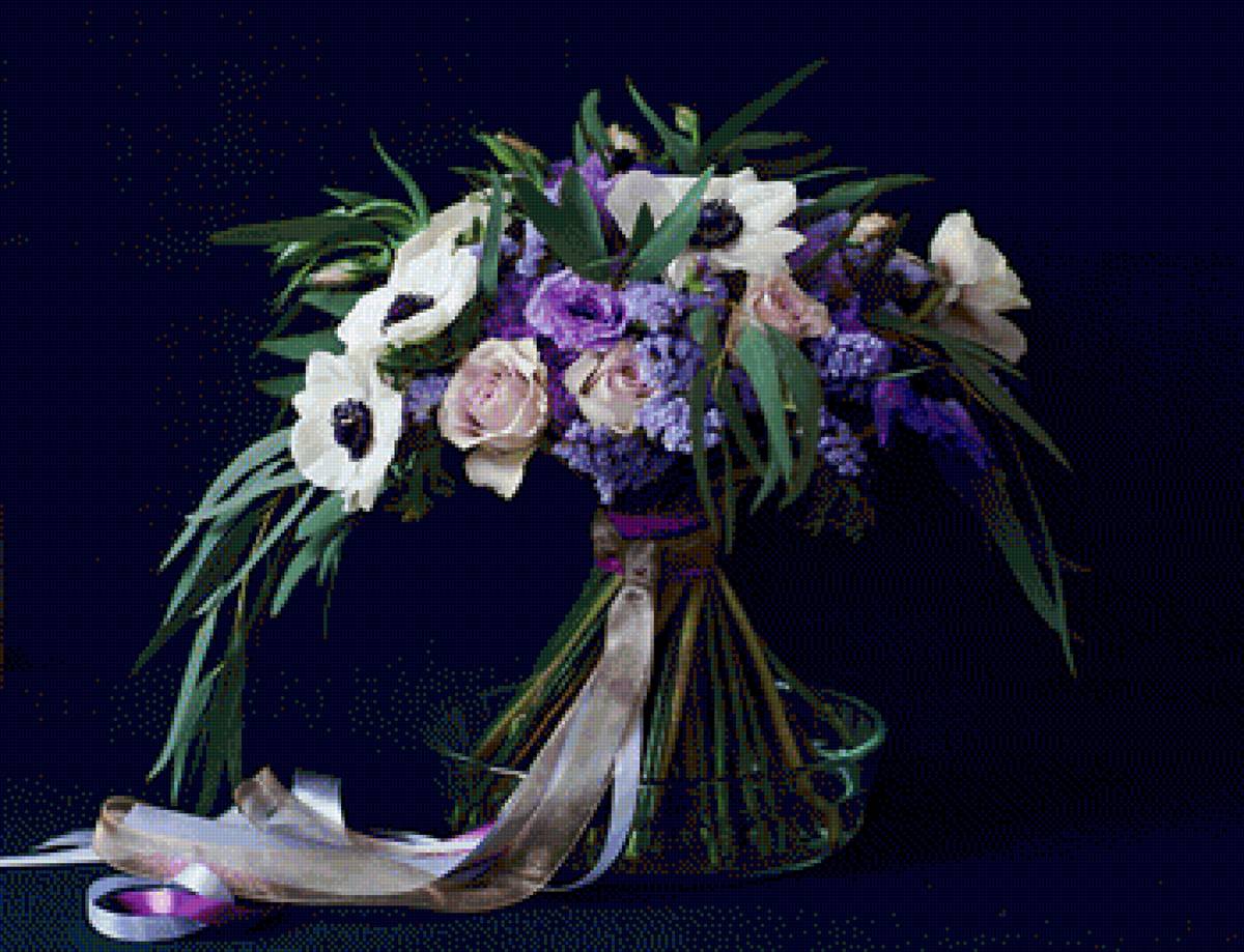 анемоны - букет, натюрморт, анемоны - предпросмотр