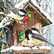 Схема вышивки «скворечник»