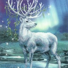 Схема вышивки «Олень»