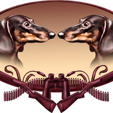 Такса для охоты.