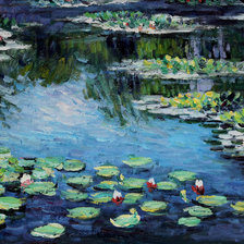 Схема вышивки «Моне Водяные лилии»