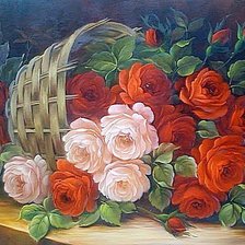 Схема вышивки «розы»