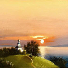 Схема вышивки «Закат»