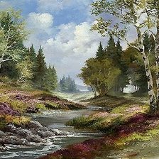 Схема вышивки «Пейзаж»