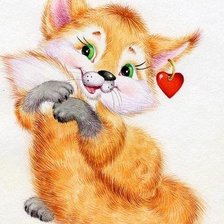 Схема вышивки «Лисичка»