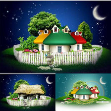 Схема вышивки «лунная ночь»