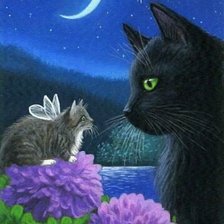 Схема вышивки «котофея»