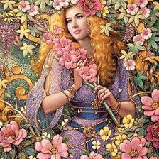 Схема вышивки «в цветах»