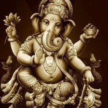 Схема вышивки «ганеша»