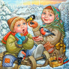 Схема вышивки «дети»