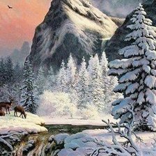 Схема вышивки «пейзаж»