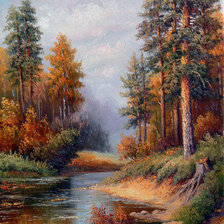 Схема вышивки «пейзаж»