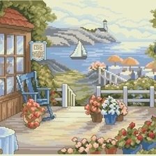 Схема вышивки «веранда»