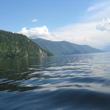 Схема вышивки «озеро телецкое»