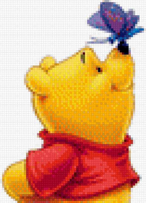 винни пух и бабочка - винни пух, дисней - предпросмотр