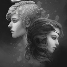 Схема вышивки «Ангел и Демон»