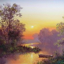 Схема вышивки «утренняя тишина»