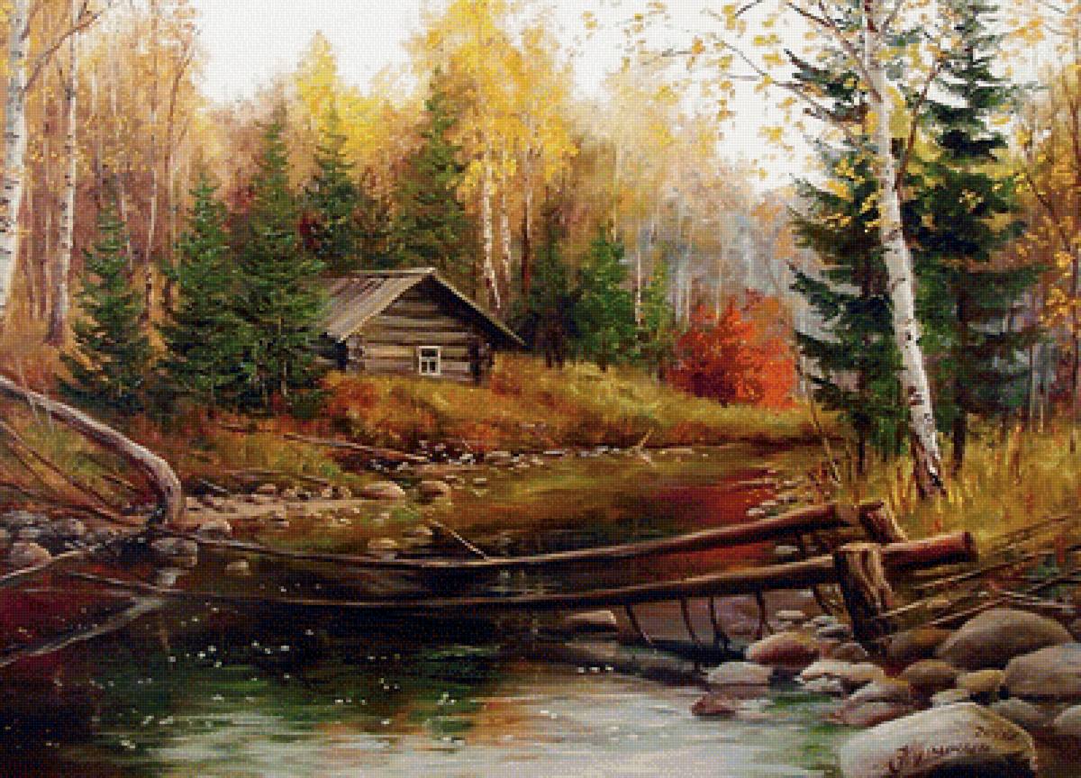 домик в лесу - предпросмотр