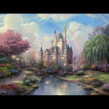 Схема вышивки «Томас кинкейд»