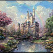 Схема вышивки «Томас кинкейд»