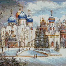 Схема вышивки «храм»