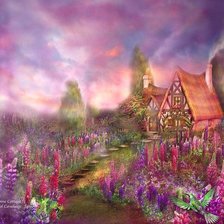 Схема вышивки «котедж 3»