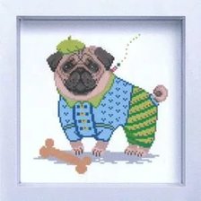 Мопс с косточкой