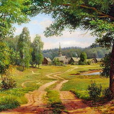 Схема вышивки «окраина»