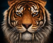 Схема вышивки «Тигр»