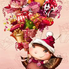 Схема вышивки «фея подарков»