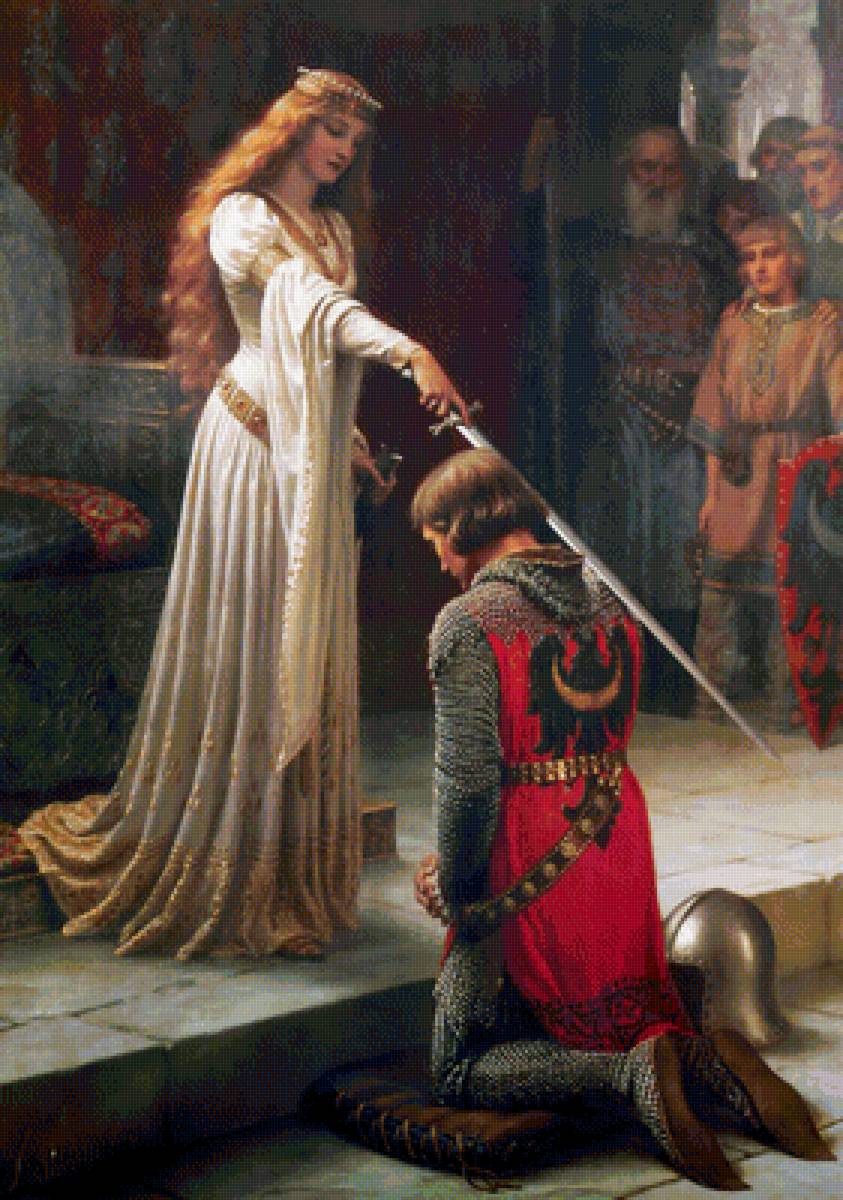 посвящение в рыцари - шедевры мирового искусства - предпросмотр