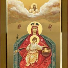 Схема вышивки «Божья матерь Државная»