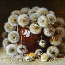 Схема вышивки «одуванчики»