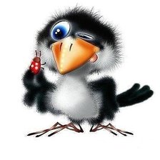 Схема вышивки «загадочная ворона»