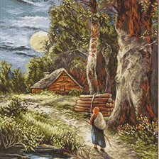 Схема вышивки «пейзаж»