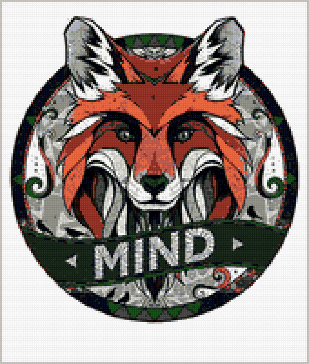 Лиса MIND - тату, лиса, символ - предпросмотр