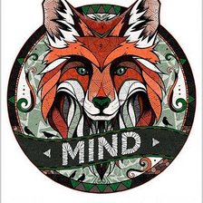 Схема вышивки «Лиса MIND»