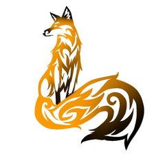 Схема вышивки «Лиса тату»