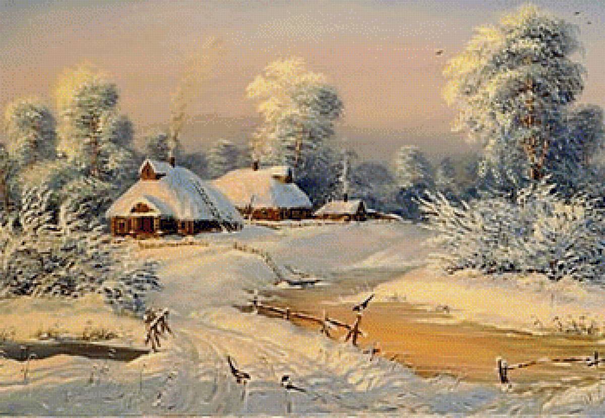 zima na wsi - предпросмотр