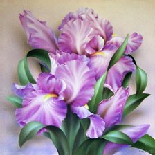 Схема вышивки «ирис»