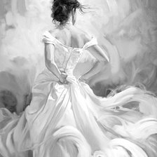 Схема вышивки «девушка»