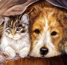 Схема вышивки «Друзья»