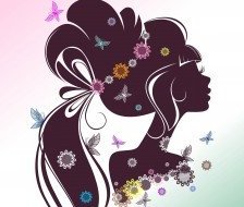 Схема вышивки «силуэт»