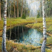 Схема вышивки «в лесу»