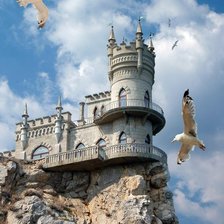 Схема вышивки «Ласточкино гнездо»