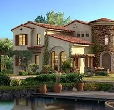 Схема вышивки «домик»